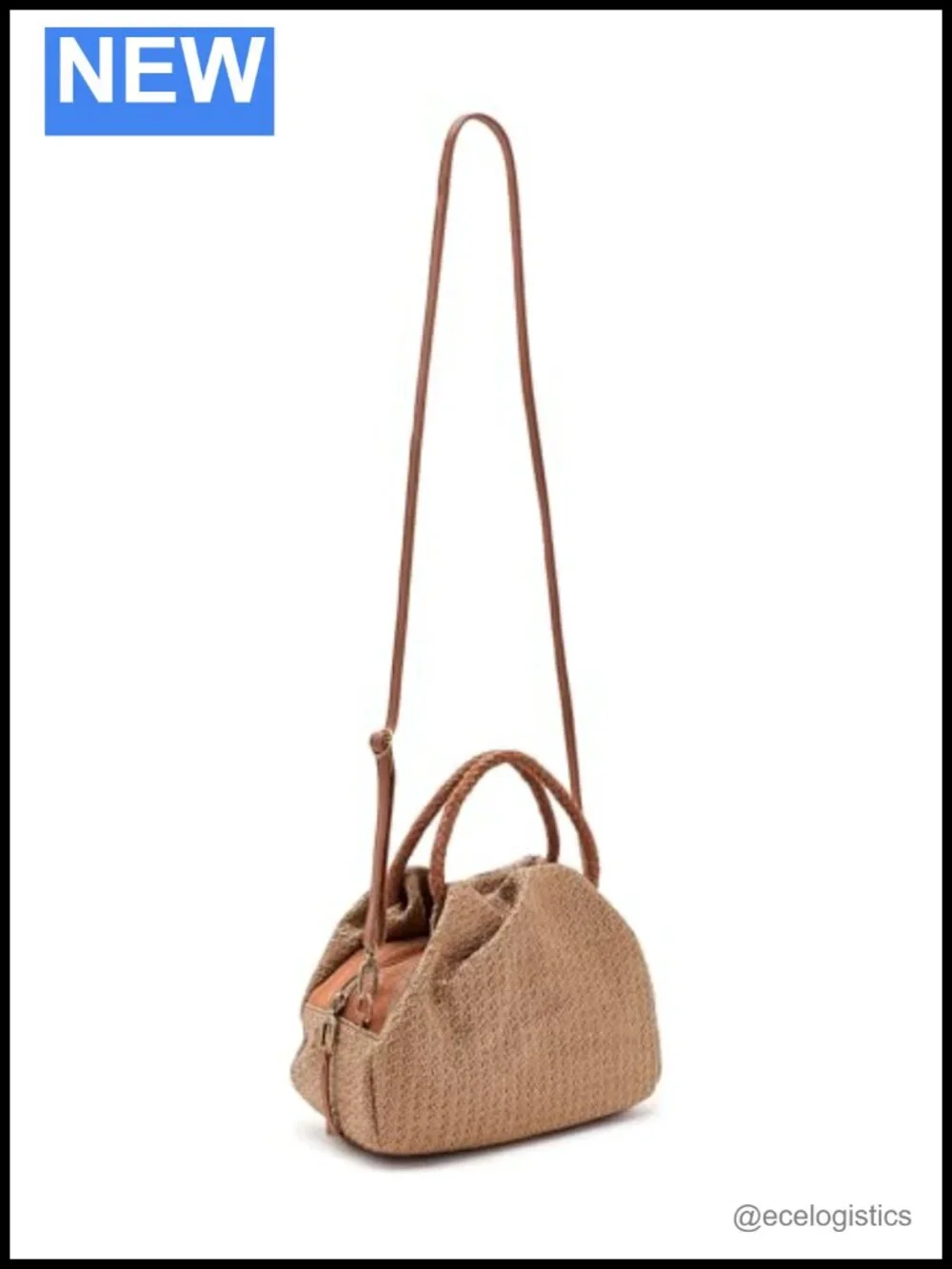 N/A straw satchel